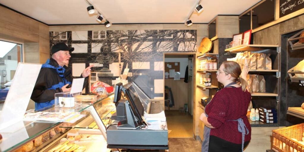 Innerhalb der Bäckerei Dorn